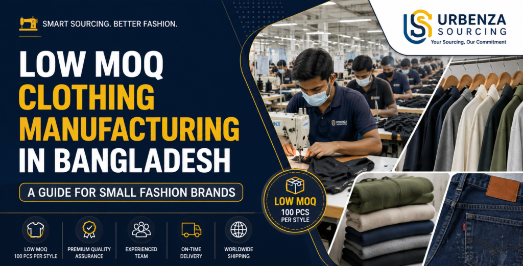 Low MOQ clothing manufacturing in Bangladesh